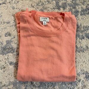 J. Crew Coral Cotton Sweater